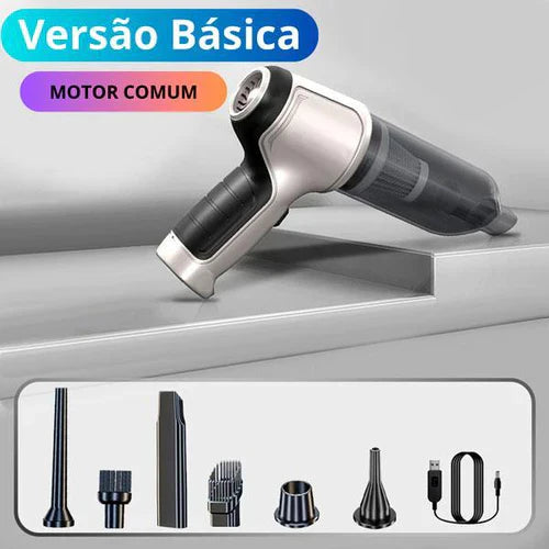 Mini Aspirador de Pó com Função Turbo 3x1 - AlemãoPro