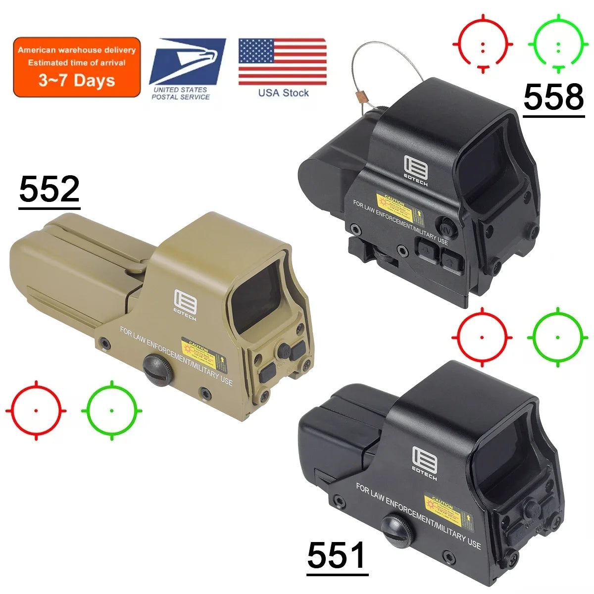 Red dot, Eotech 551 552 553 558 miras holográficas - Airsoft